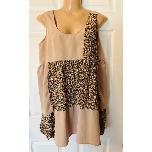 One & Only Patchwork Sleeveless Dress by Urban Outfitters MED - Picture 8 of 8